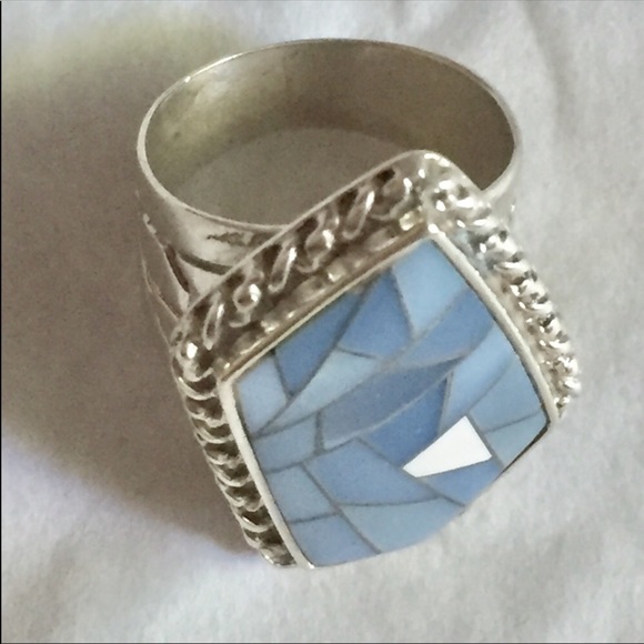 Jay King sterling silver chalcedony ring 7 - Picture 2 of 8
